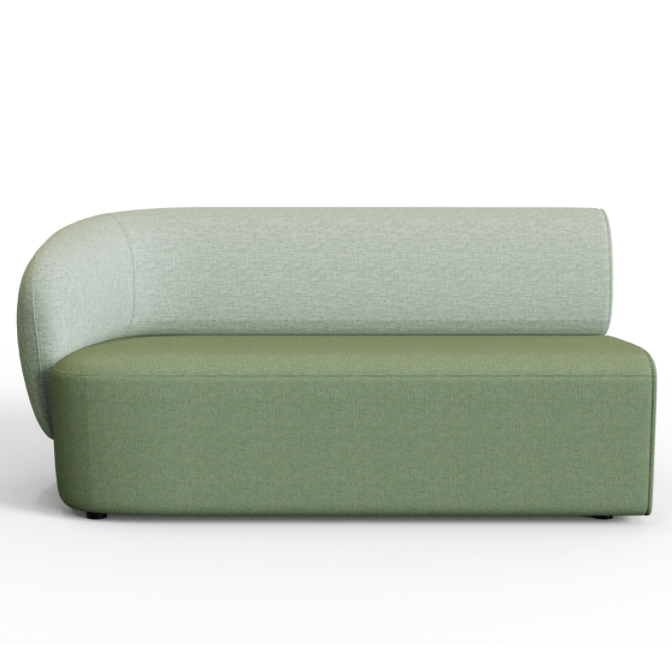 Plump‑1A2 – Two‑Seat Sofa · Solid Wood Frame · High‑Resilience Foam