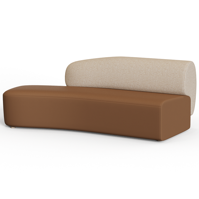 Plump‑JV3 – Asymmetric Lounge Sofa · Solid Wood Frame · High‑Resilience Foam