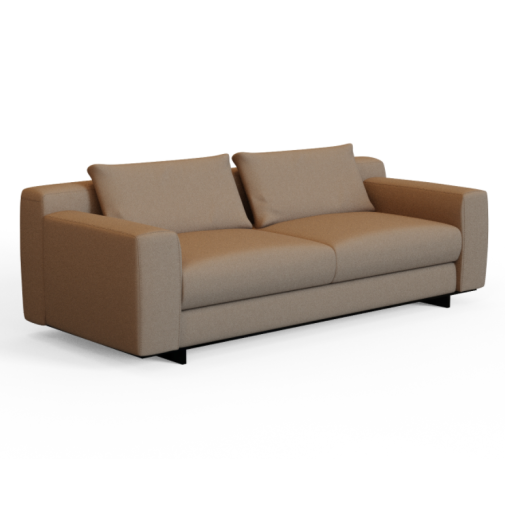 Comm‑A03 – Two‑and‑a‑Half‑Seat Sofa · Solid Wood Frame · High‑Resilience Foam · Metal Base