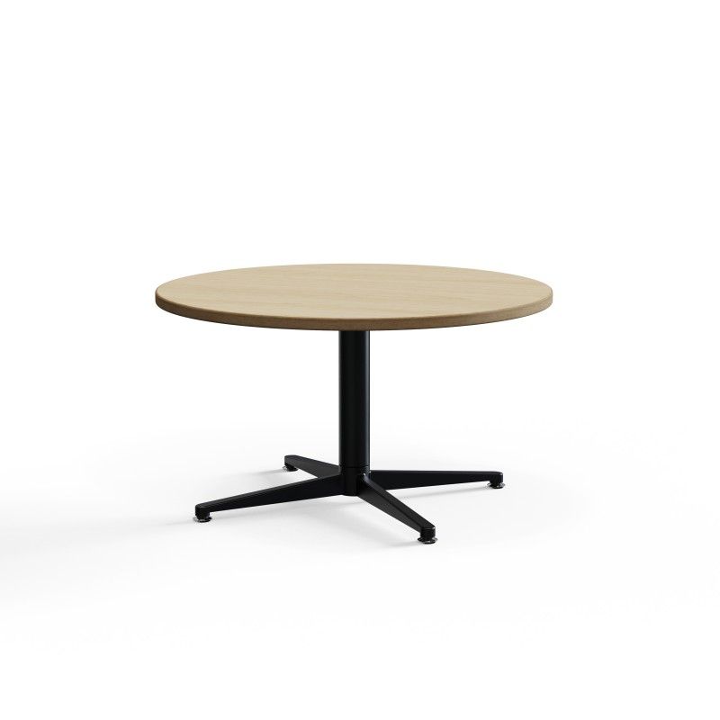 SG4S‑CT600 – Round Coffee Table · Laminate Top · Metal Four‑Star Base
