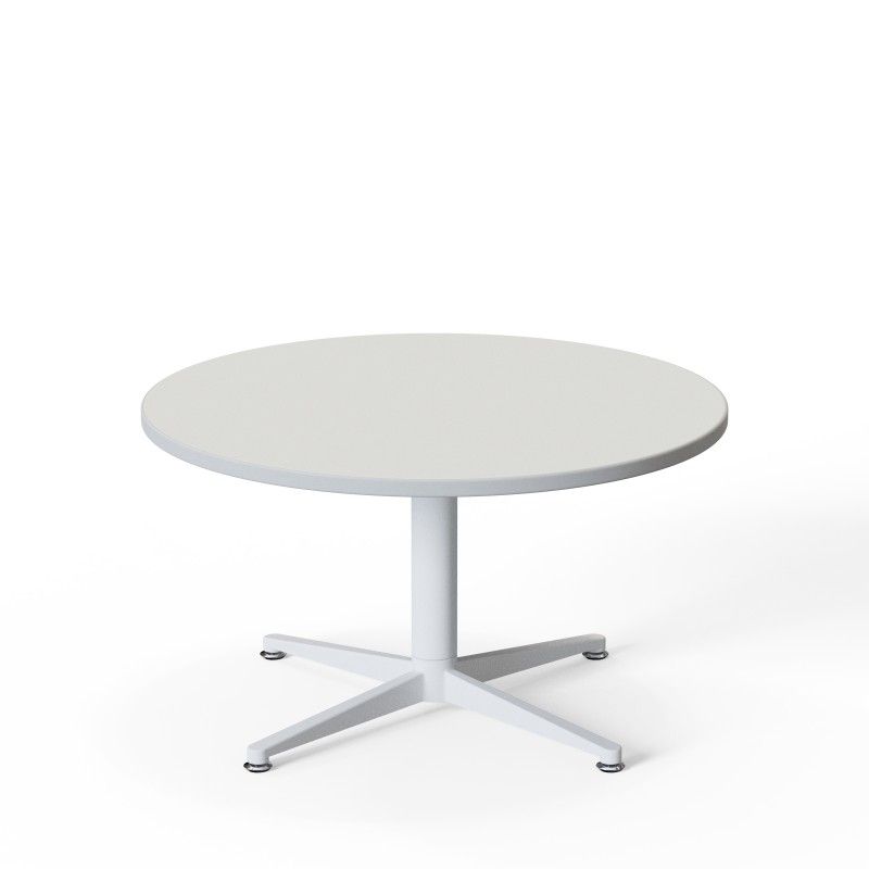SG4S‑CT800 – Round Coffee Table · Laminate Top · Metal Four‑Star Base