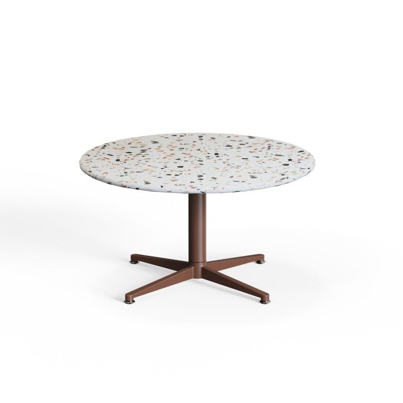 SG4S‑CT800 – Round Coffee Table · Laminate Top · Metal Four‑Star Base