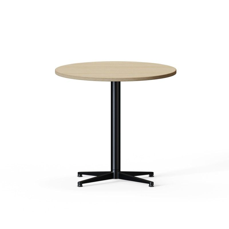 SG4S‑TB600 – Round Table · Laminate Top · Metal Four‑Star Base