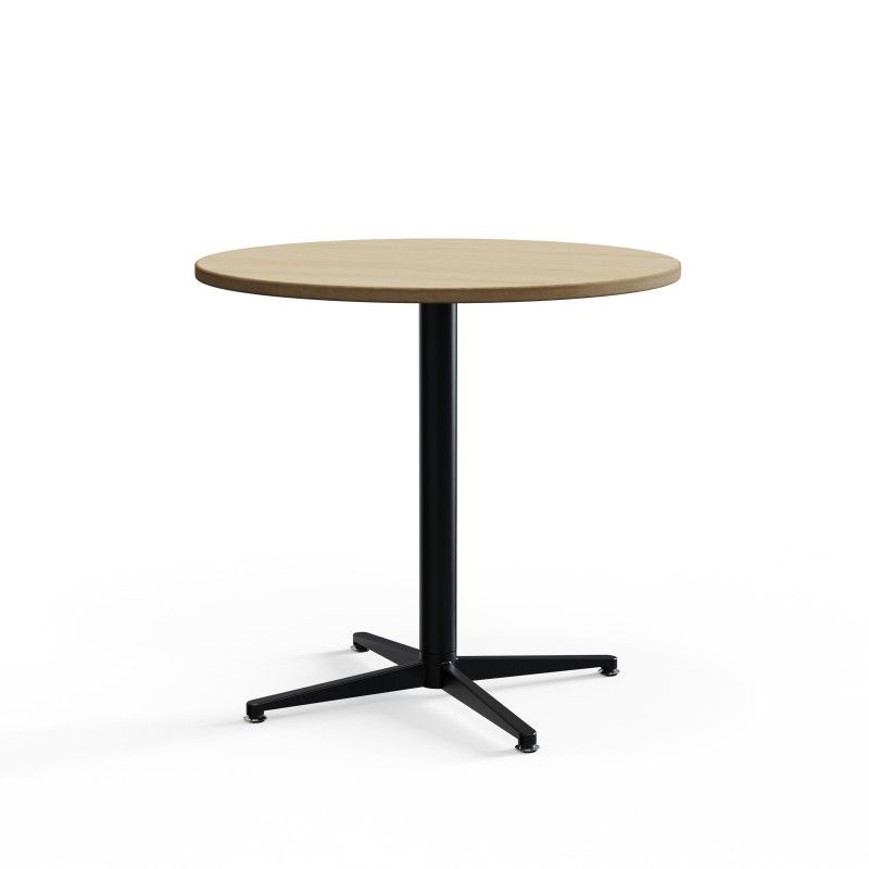 SG4S‑TB600 – Round Table · Laminate Top · Metal Four‑Star Base