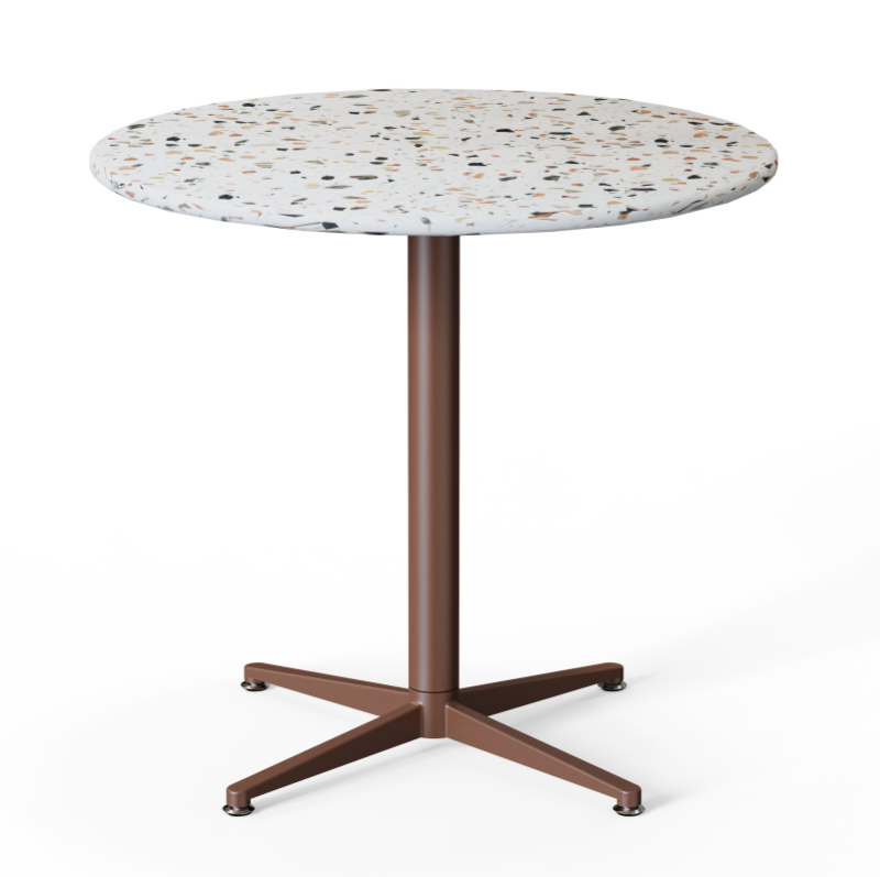 SG4S‑TB800 – Round Table · Laminate Top · Metal Four‑Star Base
