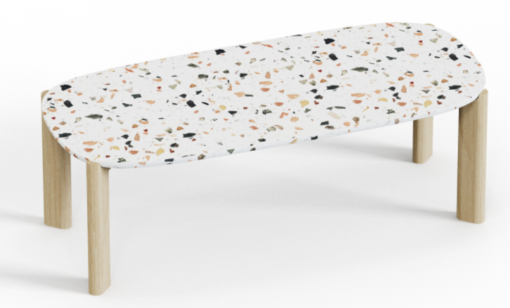 Pebble-CTL-C: A Coffee Table Inspired by Soft Stone Forms