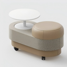 X825-2CTW Modular Seating with Table & Casters