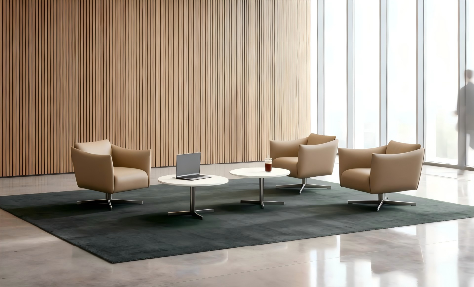 Modern X702 Lounge Chair for Reception and Hospitality Interiors